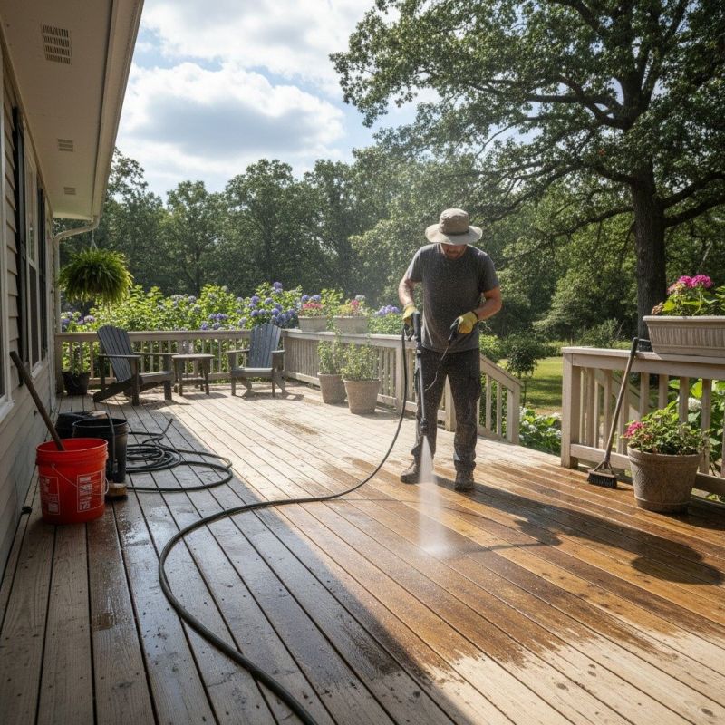 Local Exterior Deck Painting pros at work
